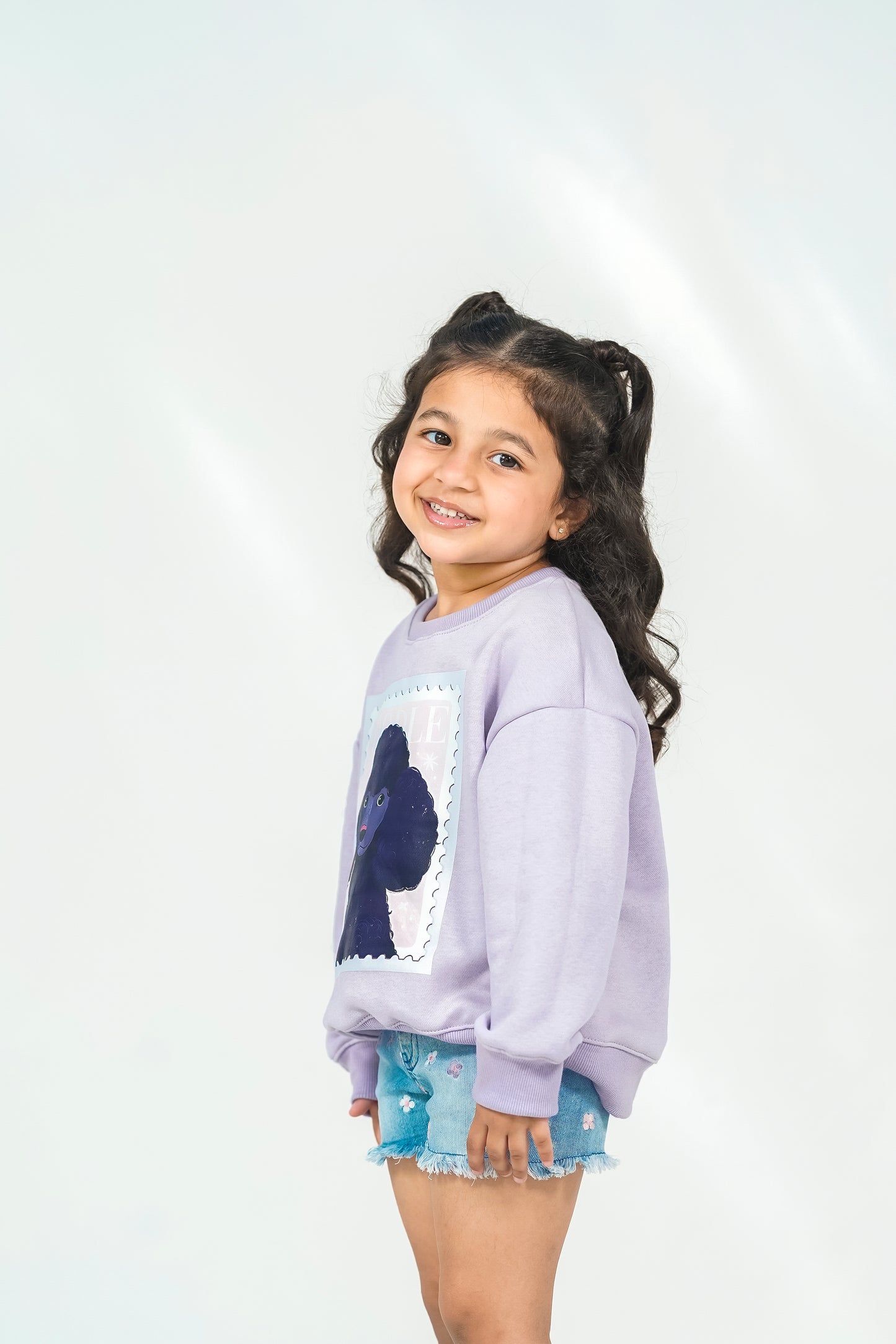 Poodle Drop Shoulder Sweatshirt