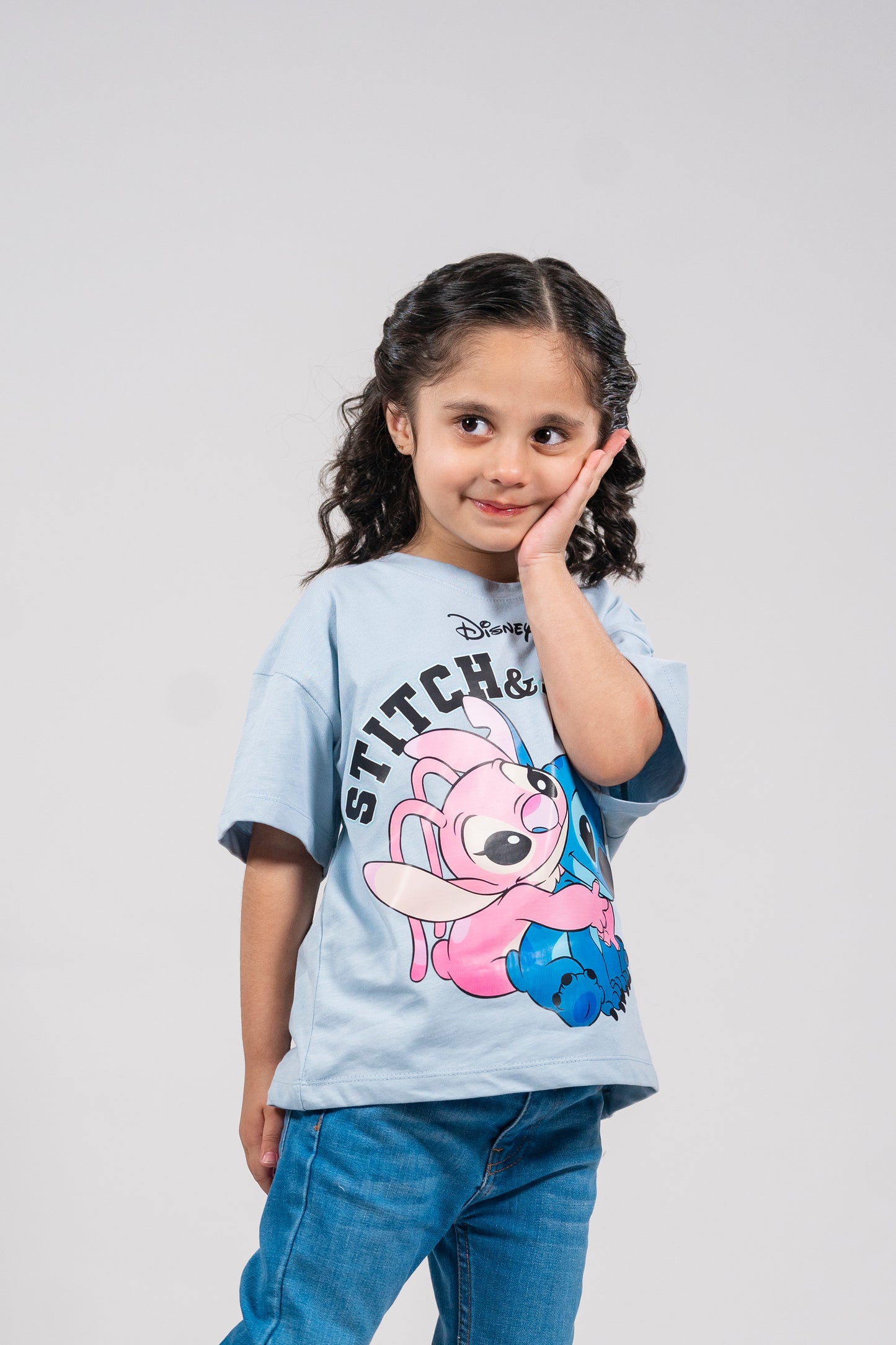 Stitch & Angel Cuddle Drop Shoulder Tee