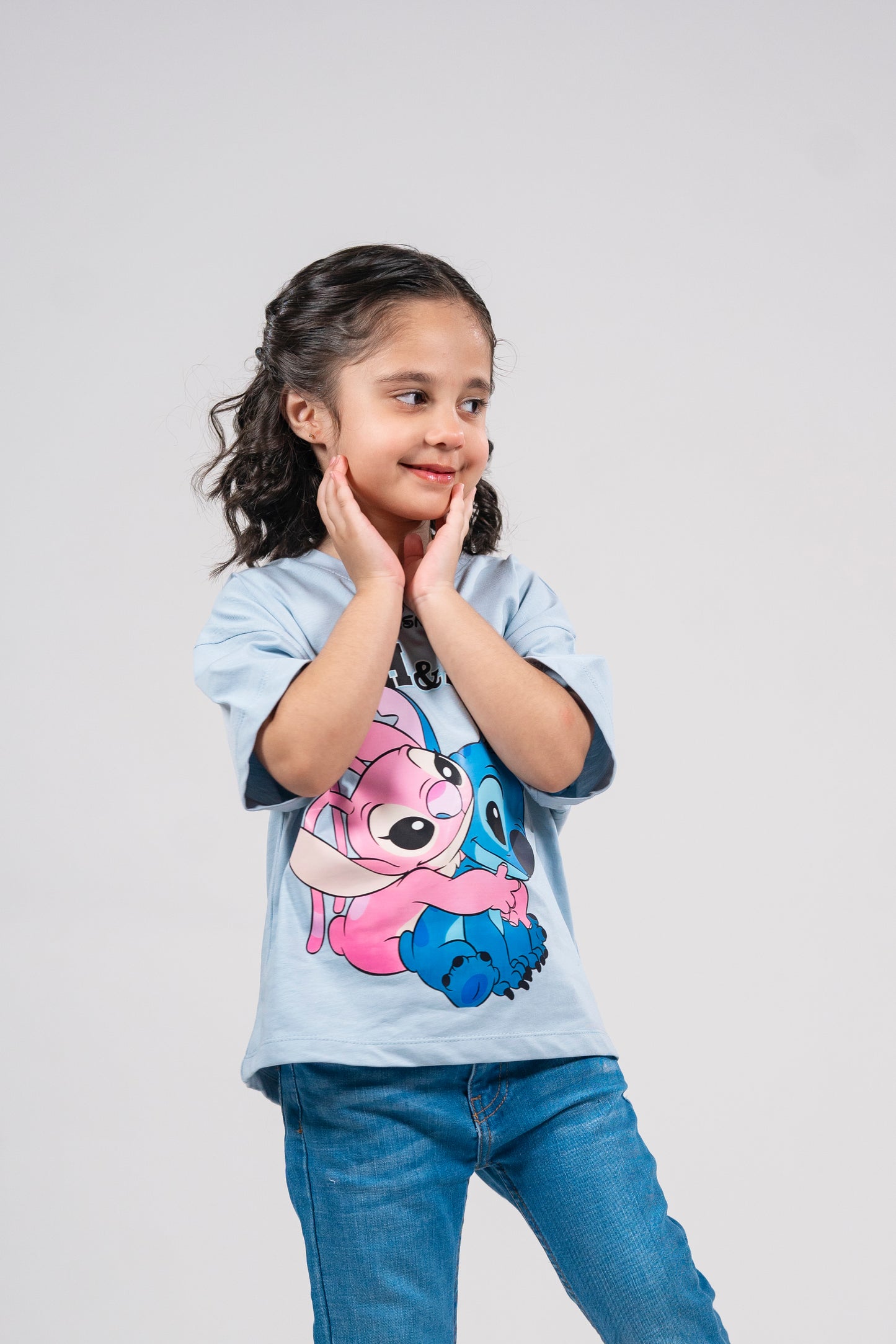 Stitch & Angel Cuddle Drop Shoulder Tee