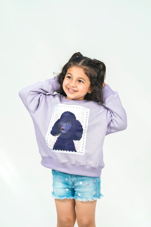Poodle Drop Shoulder Sweatshirt