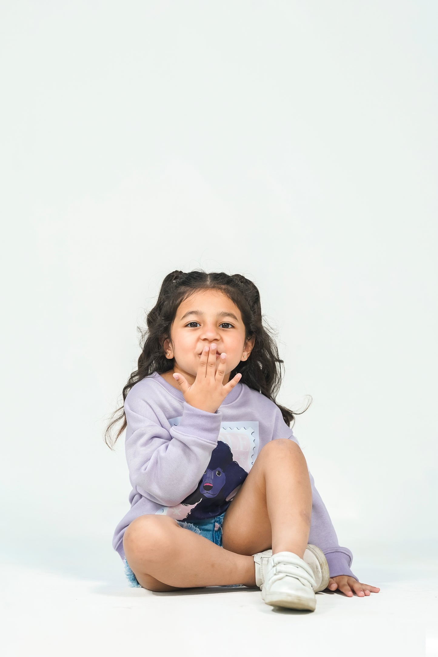 Poodle Drop Shoulder Sweatshirt