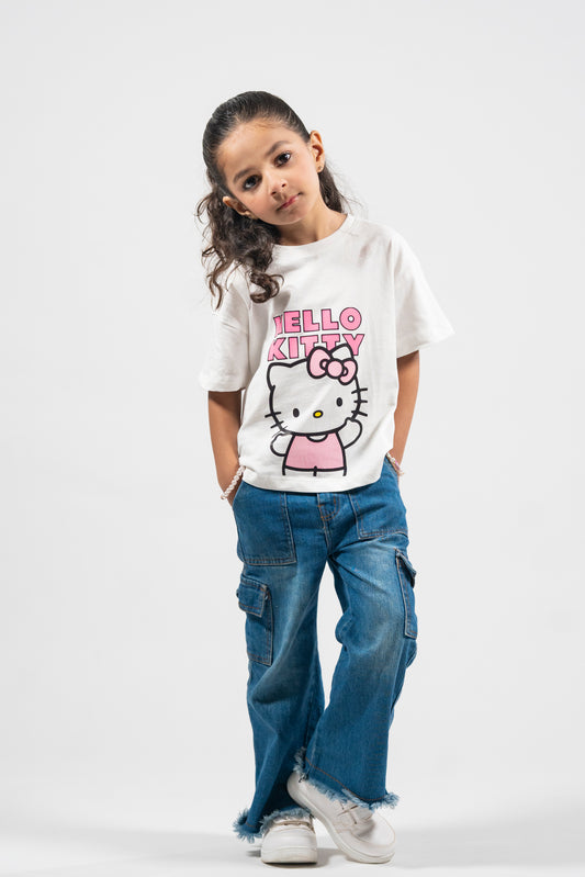Hello Kitty Playtime Drop Shoulder Tee