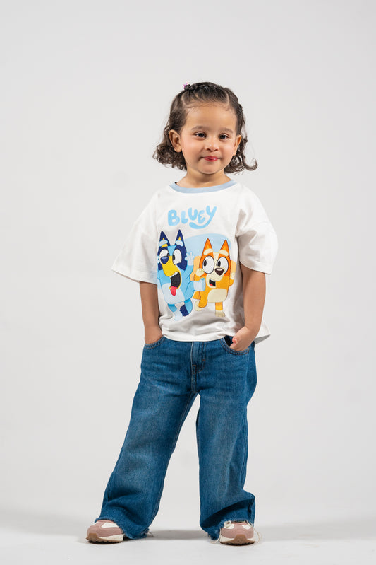 Bluey & Bingo Adventure Drop Shoulder Tee