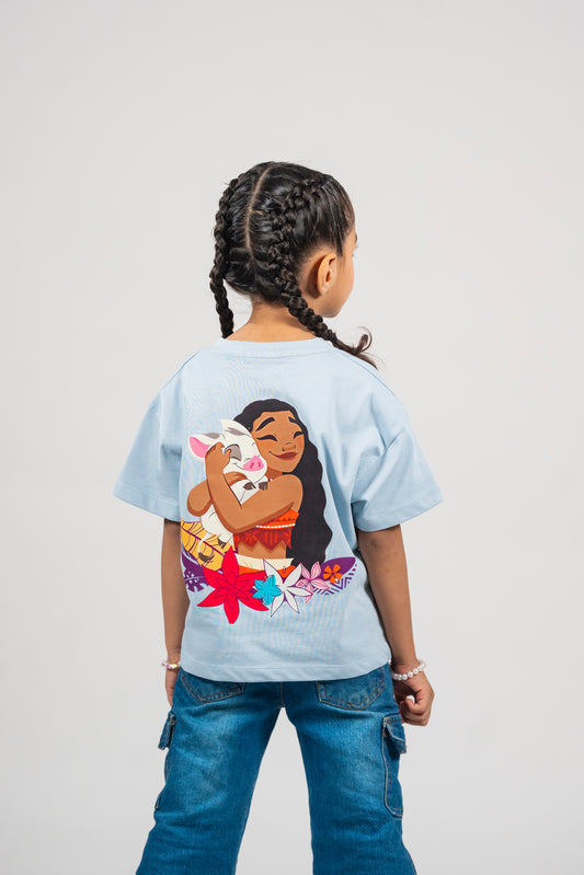 Moana Best Friends Drop Shoulder Tee